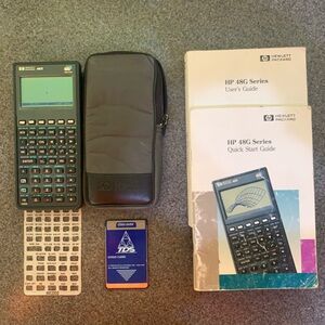 Hewlett Packard HP 48GX 128K bundle includes 48GX, case, manual, COGO GX/SX card